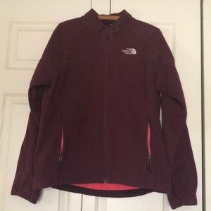 North Face Plum and Pink Fleece